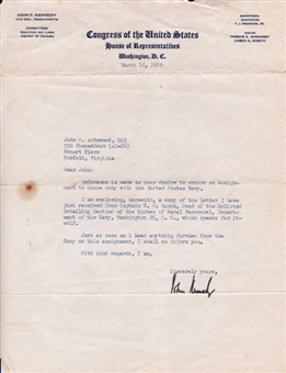 John F. Kennedy 1950 Signed Letter